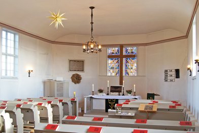 Blick in den Innenraum der St.-Marien-Kirche Worth  - Copyright: Manfred Maronde