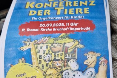 Tiere für ein Orgelkonzert 'Konferenz der Tiere' - Copyright: Johanna Taube